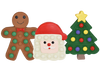 MultiPet Look Who’s Poppin’ Tree, Santa, Ginger Dog Toys