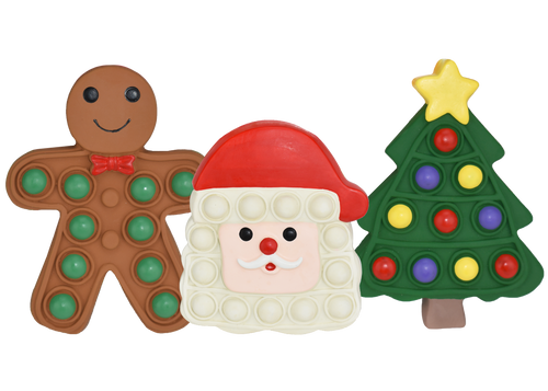 MultiPet Look Who’s Poppin’ Tree, Santa, Ginger Dog Toys