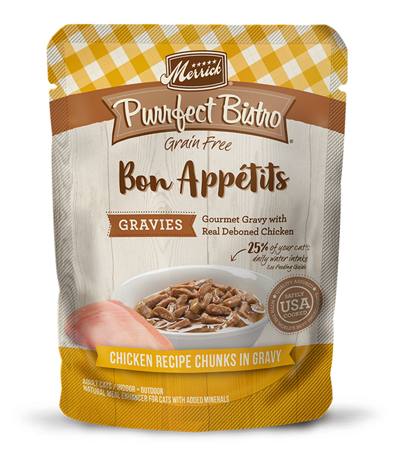 Purrfect Bistro Bon Appétits Chicken Recipe Chunks in Gravy (3 Oz)