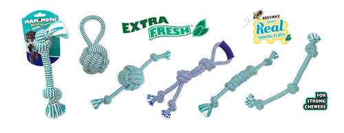 Mammoth® Flossy Chews® EXTRA FRESH™ (3 Knot Small)