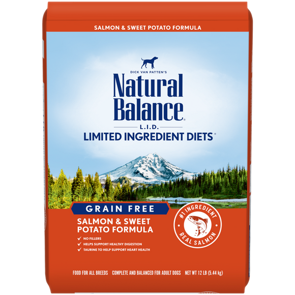 Natural Balance L.I.D. Limited Ingredient Diets Adult Maintenance Sweet Potato & Salmon Dry Dog Food (4-lb)