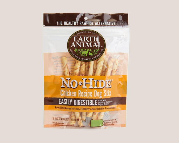 Earth Animal Chicken No-Hide® STIX (Pack of 10)