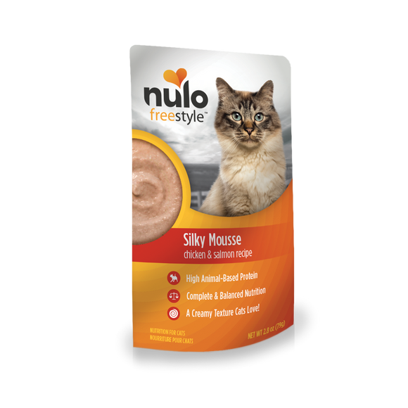 Nulo FreeStyle Silky Mousse Chicken & Salmon Recipe for Cats (2.8-oz)