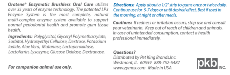 Zymox Oratene® Enzymatic Brushless Oral Gel (1-oz)