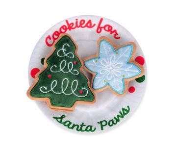 P.L.A.Y. Merry Woofmas Collection Christmas Eve Cookies Dog Toy (Christmas Eve Cookies)