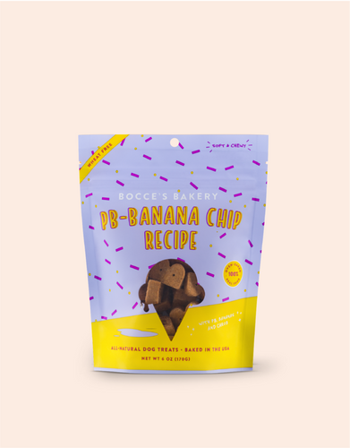 Bocce's PB-Banana Chip Soft & Chewy Treats