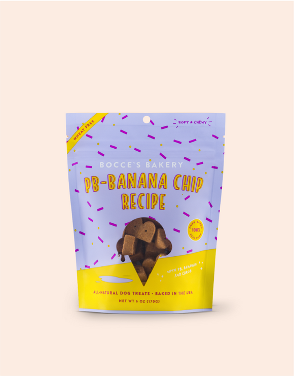 Bocce's PB-Banana Chip Soft & Chewy Treats (6 oz)