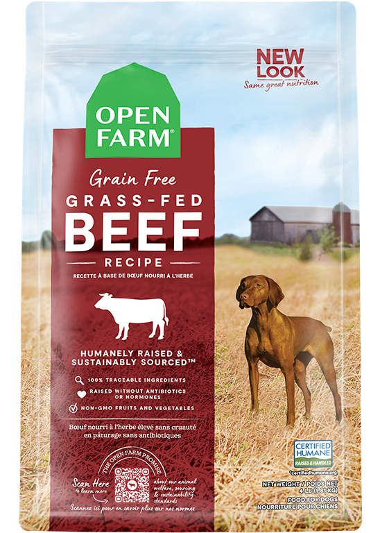 Open Farm Grass-Fed Beef Dry Dog Food (24 LB)