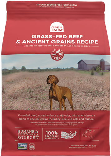 Open Farm Grass-Fed Beef & Ancient Grains Dry Dog Food (4-lbs)
