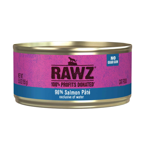 Rawz 96% Salmon Pate Cat Food (3 oz. Cans)