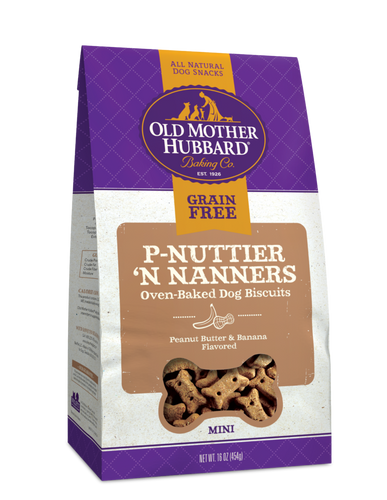 Old Mother Hubbard P-Nuttier 'N Nanners Mini Biscuits Dog Treats (16-oz)