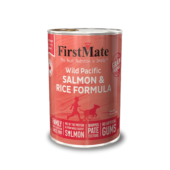 FirstMate Pet Foods Limited Ingredient Wild Pacific Salmon & Rice Formula Canned Dog Food (12.2 oz)