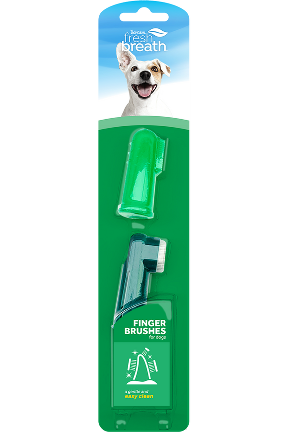 TropiClean Fresh Breath Finger Brushes for Pets (2 Pack)
