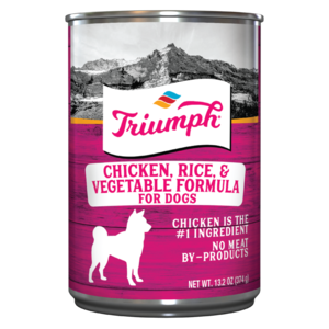 Triumph Chicken, Rice, & Vegetable Formula Canned Dog Food (13.2 oz, Single Can)