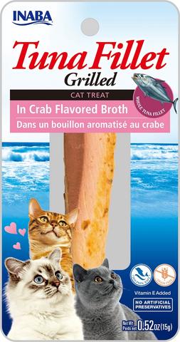 Inaba Grilled Tuna Fillet in Crab Broth for Cats (1 Pouch)