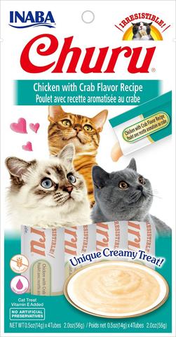 Inaba Churu Purée Chicken with Crab Flavor Cat Treats (1 Count)