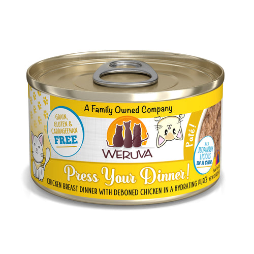 Weruva Press Your Dinner! Chicken Breast Dinner with Deboned Chicken Canned Cat Food (3-oz, Single)