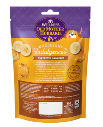 Wellness Old Mother Hubbard Wholesome Indulgences Peanut Butter & Banana Flavor Dog Treats