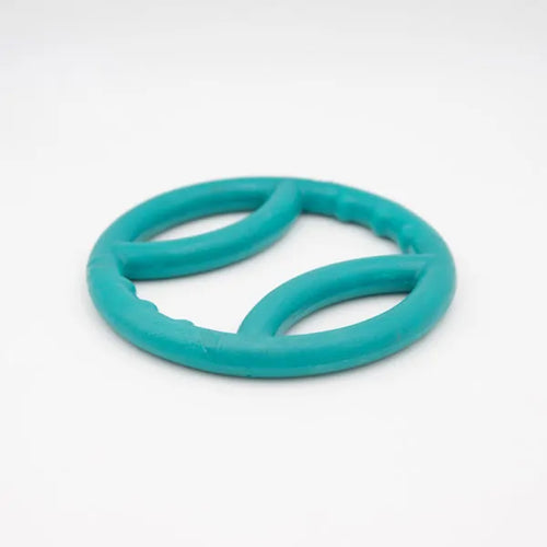 ZippyPaws ZippyTuff Squeaky Ring Toy (8 x 8 x 0.75 in, Teal)