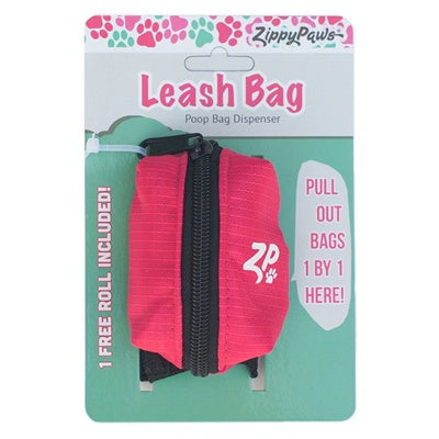 Zippy Paws Adventure Leash Bag Dispenser Pink