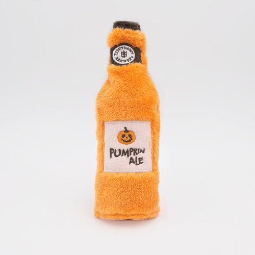 ZippyPaws Halloween Happy Hour Crusherz Pumpkin Ale Dog Toy
