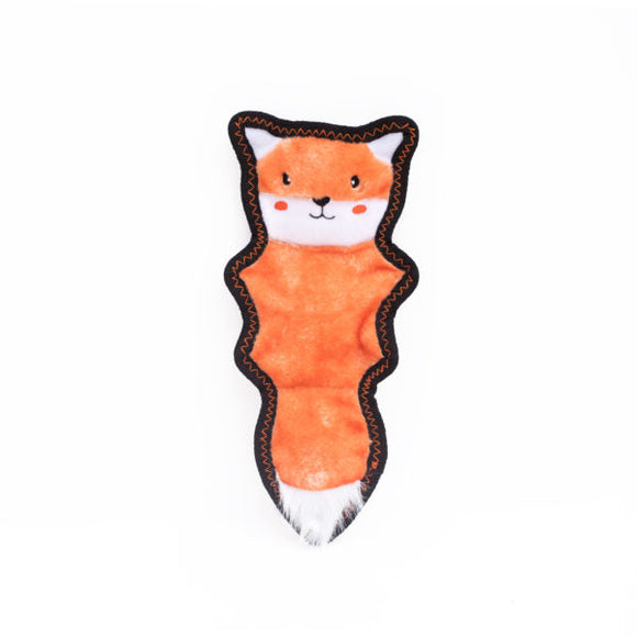 ZippyPaws Z-Stitch® Skinny Peltz - Fox Dog Toy (12.5 x 6 x 1.5 in)