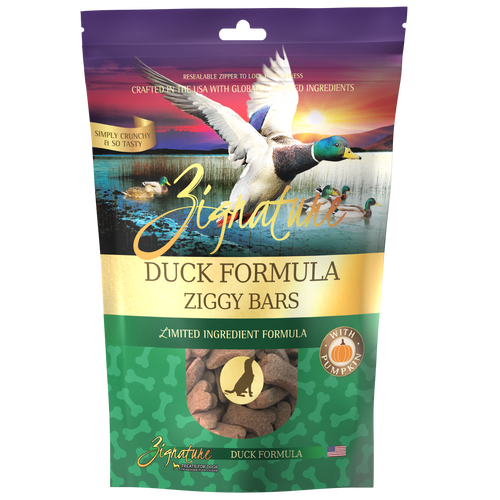 Zignature Ziggy Bars Duck Formula Dog Treats (12-oz)