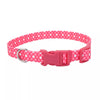 Coastal Pet Products Styles Adjustable Dog Collar Pink Dots 1 x 18-26 (1 x 18-26, Pink Dots)