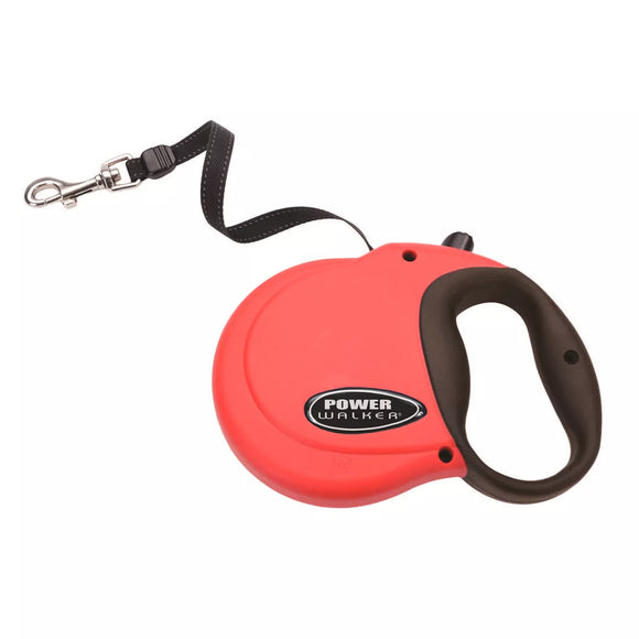 Coastal Pet Products Power Walker Dog Retractable Leash X-Small Red (X-Small, Red)