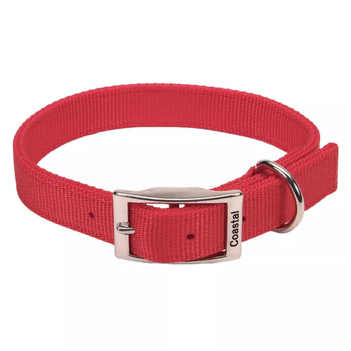 Coastal Double-Ply Dog Collar (20 in., Red)