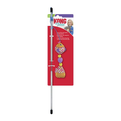 Kong Teaser Scrattles Fish  Cat Toy (Assorted)