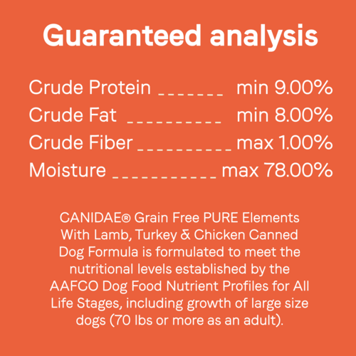 Canidae PURE Grain Free Limited Ingredient  Lamb, Turkey and Chicken Wet Dog Food (13-oz, single can)
