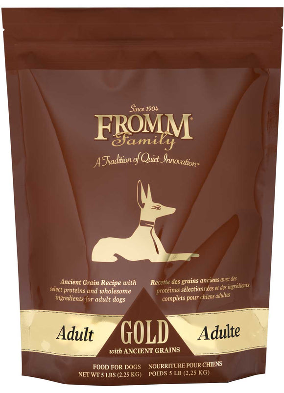 Fromm Adult Gold with Ancient Grains Dog Food (5 lbs)