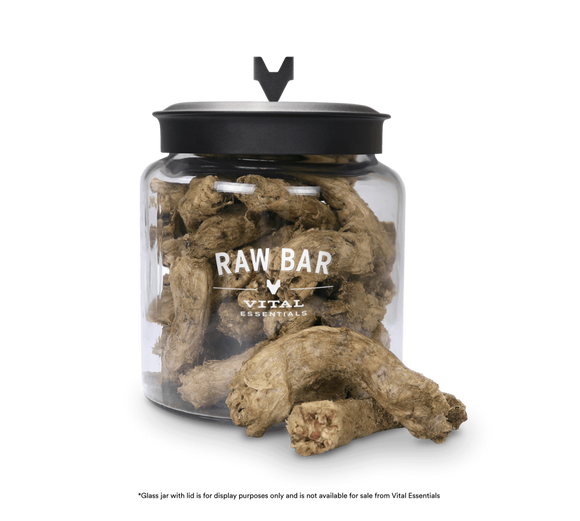 Vital Essentials Raw Bar Freeze Dried Raw Chicken Necks Dog & Cat Snacks (55 Count)
