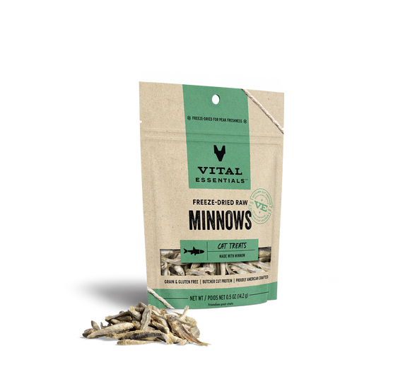 Vital Essentials Freeze Dried Raw Minnows Cat Treats (.5 OZ)