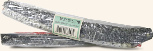 Vital Essentials Raw Bar Freeze Dried Raw Salmon Skins Dog Snacks (Single)