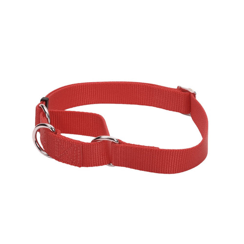 Coastal Pet Products No! Slip Martingale Adjustable Dog Collar (Red, 5/8X10-14)