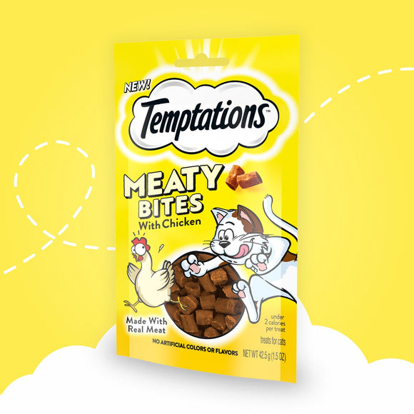 Temptations Treats Meaty Bites Chicken Flavor Cat Treats (1.5 oz)