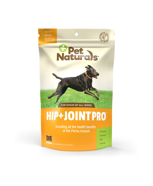 Pet Naturals HIP + JOINT PRO® For Dogs (60 Count)