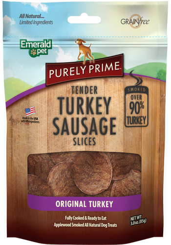 Emerald Pet Purely Prime Turkey Sausage Slices