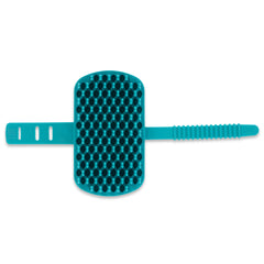 Messy Mutts Silicone Dual Sided Grooming Brush with Hand Strap