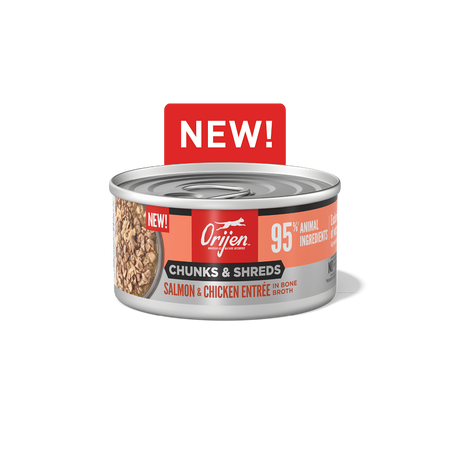 Orijen Chunks & Shreds Salmon & Chicken Entrée Wet Cat Food