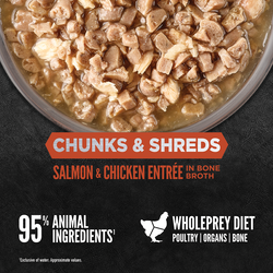 Orijen Chunks & Shreds Salmon & Chicken Entrée Wet Cat Food