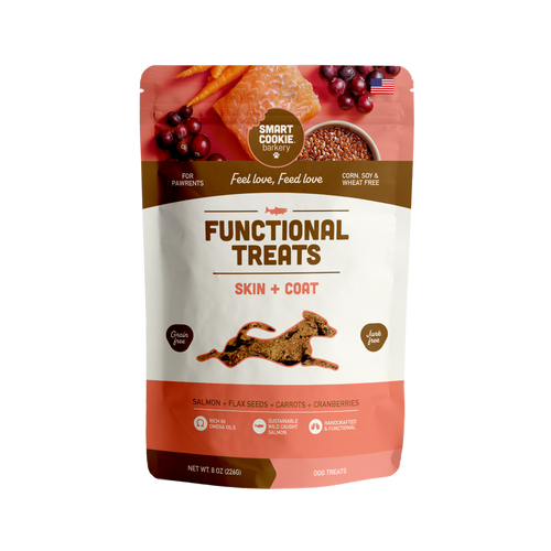 Smart Cookie Barkery Skin + Coat Functional Salmon Dog Treats
