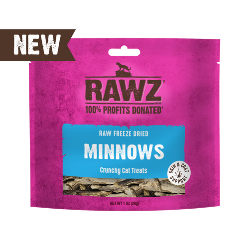 Raw Freeze Dried Minnows Crunchy Cat Treats