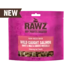 Rawz Raw Freeze Dried Wild Caught Salmon, Goat's Milk & Green Mussels Crunchy Cat Treats