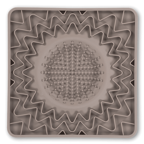 Messy Mutts Framed Spill Resistant Silicone Dog Lick Bowl Mat, Enrichment Dog Feeder