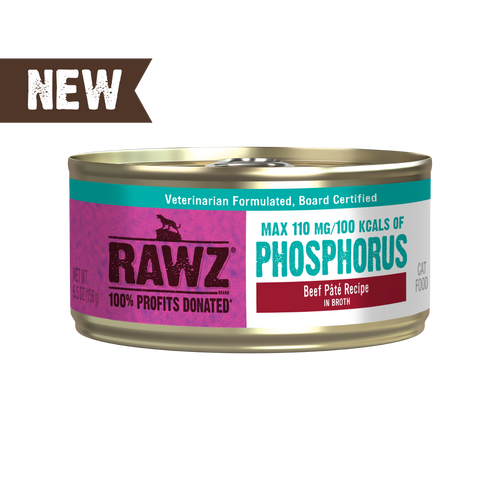 Rawz Lower Phosphorus Beef Canned Cat Food
