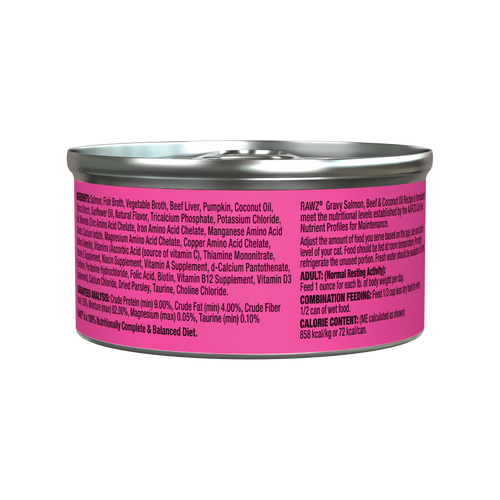 Rawz Gravy Salmon, Beef & Coconut Oil Cat Food