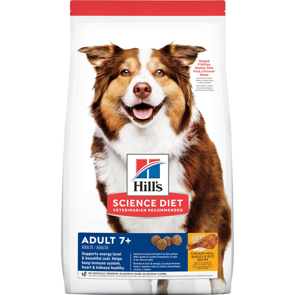 Hill's® Science Diet® Adult 7+ Chicken Meal, Barley & Rice Recipe Dog Food (5 lb)